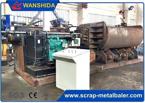 kopen Scrap metal baling press machine with feeding grab for waste aluminum profile light scrap metal online manufacture