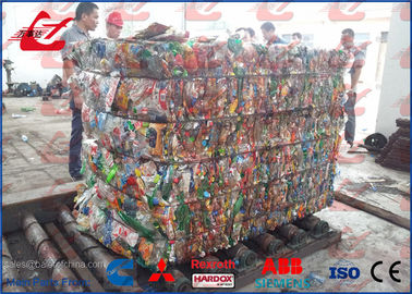 De Fles van het het Afvalhuisdier van de 125 Ton Horizontale Pers het In balen verpakken Machine voor Plastic Flessen en Kartons