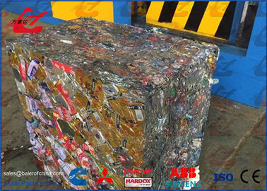 Hydraulische het Schroot van het de Persmetaal van Aluminiumubc Blikken het In balen verpakken Machine 250 X 250mm Baalgrootte
