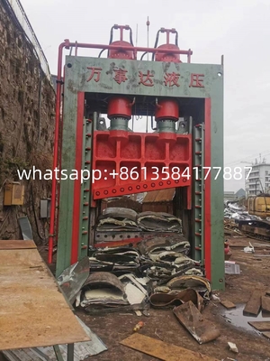 Schroot van metaal Uitrusting Guillotine-scherf voor metaalrecycling 20 ton/uur