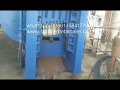 WANSHIDA 630ton baler scheer snijdende billet testen video in onze werkplaats