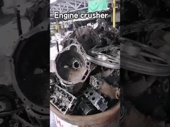 High Efficiency Steel Scrap Shredder Machine, Engine Crusher Machine 1 - 2m3 / h Capaciteit