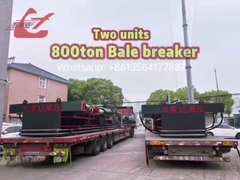 Levering van 2 sets 800ton bale breaker