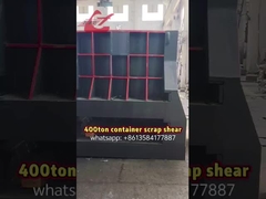 400 ton automatische hydraulische scheercontainer voor metaalschroot